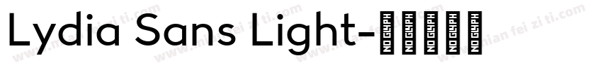 Lydia Sans Light字体转换